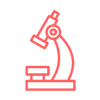 Illustration of a microscope, symbolizing scientific research or analysis.