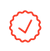 Icon of a check mark, indicating approval or completion.